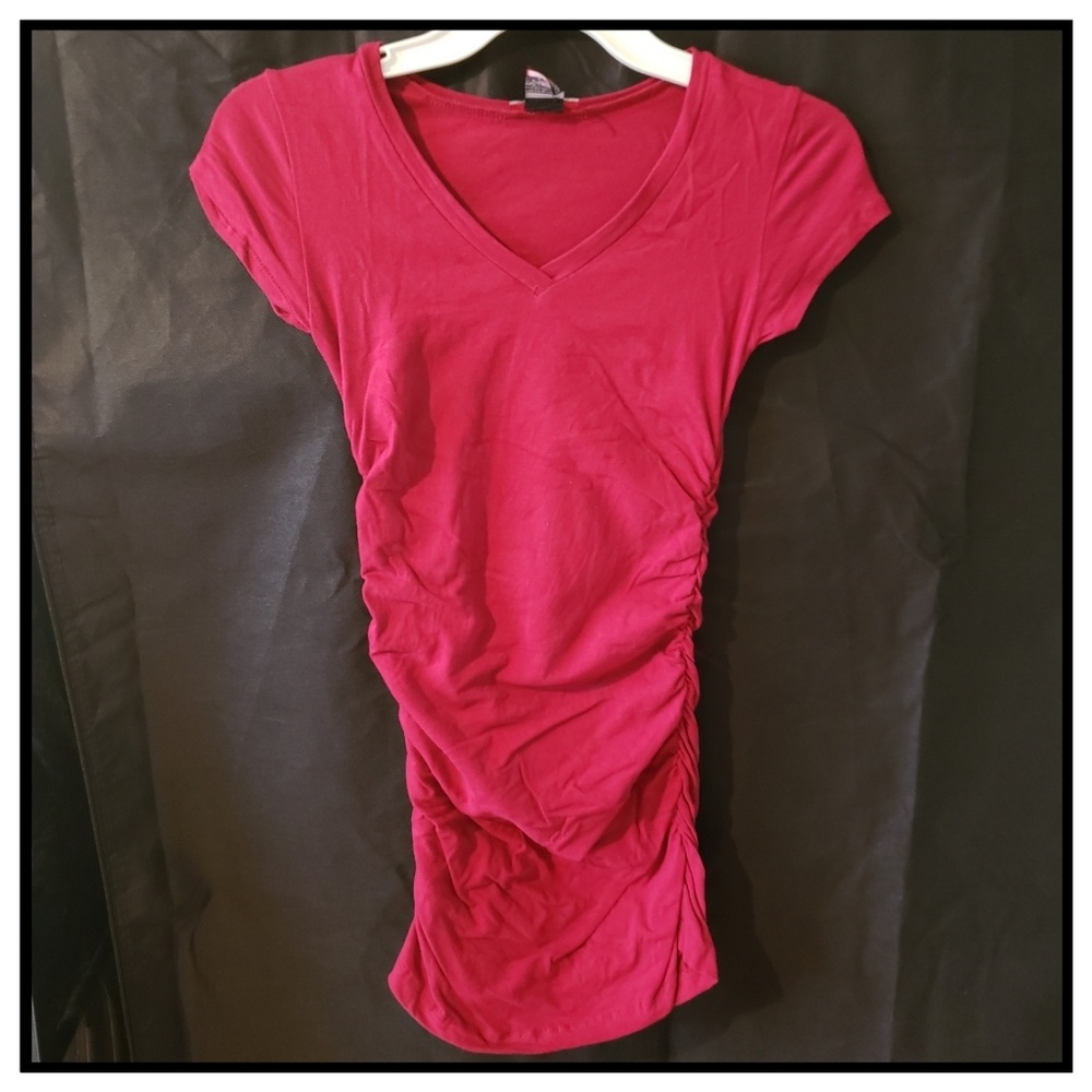 Dress/Tunic shirt, burgundy, EUC